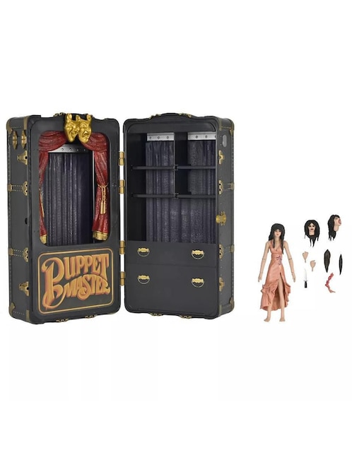Figura de colección articulada Puppet Master Leech Woman and Toulon's Puppet Case ultimate Neca