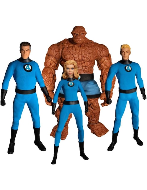 Set figuras acción articulada Marvel Studios Los 4 Fantásticos collectors Mezco