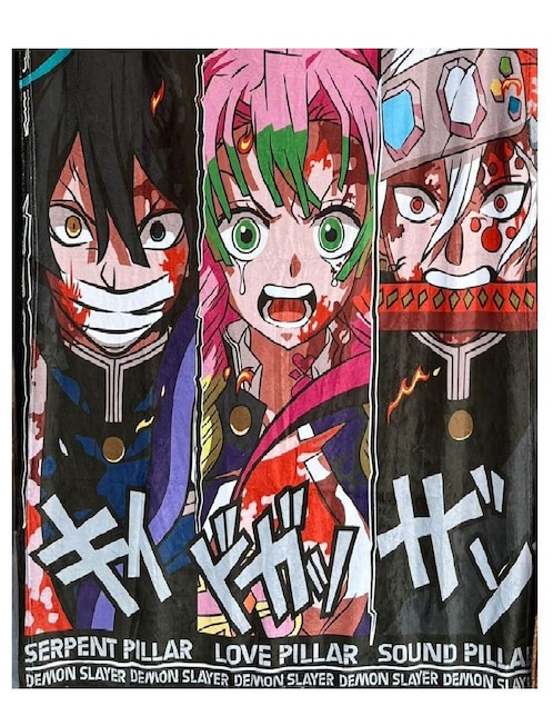 Frazada de tejido suave Generica Demon Slayer Kimetsu no Yaiba
