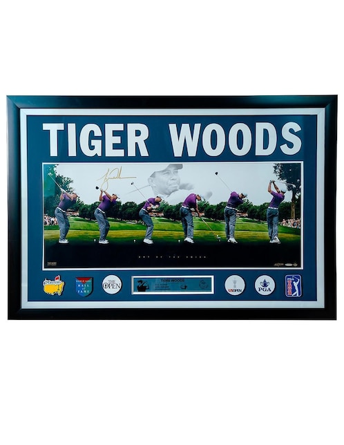 Póster autografiado por Tiger Woods 1