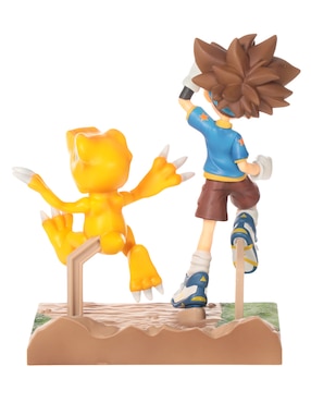 Figura de colección articulada Digimon Taichi & Agumon collectors Banpresto