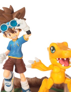 Figura de colección articulada Digimon Taichi & Agumon collectors Banpresto