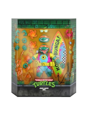 Figura de colección Ninja Turtles Sewer Surfer Mike collectors Super 7