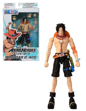 Figura de colección One Piece Portgas D Ace collectors Bandai con movimiento