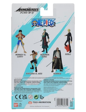 Figura de colección One Piece Shanks collectors Bandai con movimiento