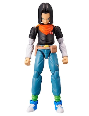 Figura De Colección Androide 17 Bandai Con Movimiento Articulado Dragon Ball