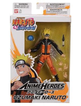 Figura de colección Naruto Shippuden Naruto Uzumaki collectors Bandai con movimiento