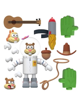 Figura De Colección Bob Esponja Sandy Cheeks Super 7 Articulada