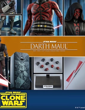Figura de colección Star Wars: The Clone Wars Darth Maul deluxe Hot Toys