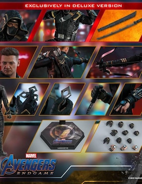 Figura de colección Marvel Avengers Endgame Hawkeye deluxe Hot Toys