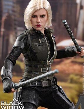 Figura de colección Marvel: Avenger Infinity War Black Widow collectors Hot Toys