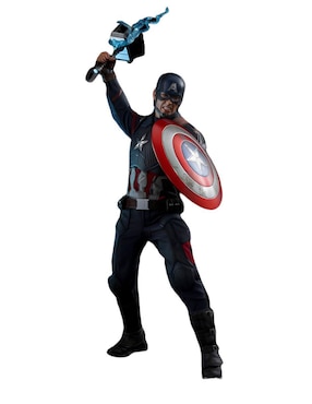 Figura De Colección Marvel Avengers Endgame Capitán América Hot Toys Articulado