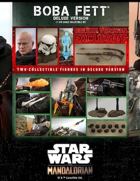 Figura de colección Star Wars The Mandalorian Boba Fett deluxe Hot Toys
