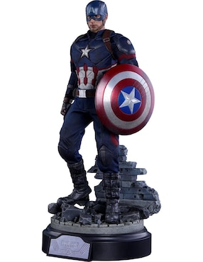 Figura De Colección Marvel Civil War Capitán América Hot Toys Articulado