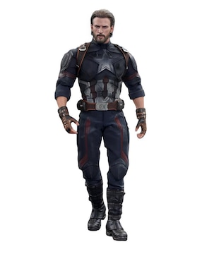 Figura De Colección Marvel: Avenger Infinity War Capitán América Hot Toys Articulado