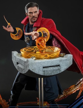 Figura de colección Spider-Man: No Way Home Doctor Strange collectors Hot Toys con luz