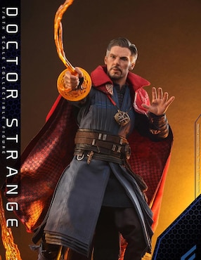 Figura de colección Spider-Man: No Way Home Doctor Strange collectors Hot Toys con luz