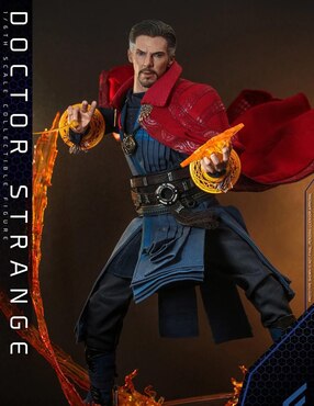 Figura de colección Spider-Man: No Way Home Doctor Strange collectors Hot Toys con luz