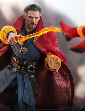 Figura de colección Spider-Man: No Way Home Doctor Strange collectors Hot Toys con luz