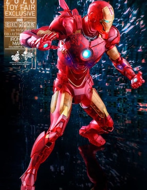 Figura de colección Marvel Studios The First Ten Years Capitán América collectors Hot Toys con luz