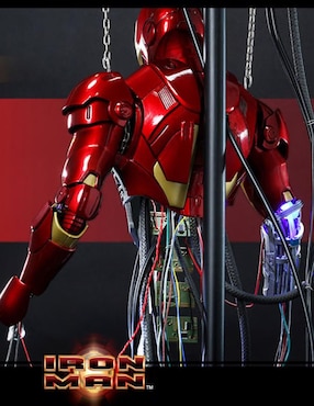 Diorama articulada Marvel Studios: Iron Man Iron Man collectors Hot Toys con luz