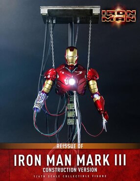 Diorama articulada Marvel Studios: Iron Man Iron Man collectors Hot Toys con luz