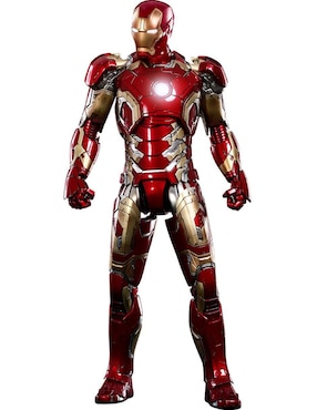 Figura De Colección Marvel Avengers Age Of Ultron Iron Man Mark XLIII Hot Toys Con Luz Articulada