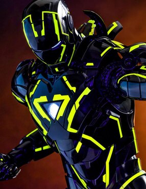 Figura de colección Marvel Avengers Iron Man collectors Hot Toys con luz