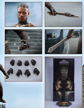 Figura de colección Marvel:Black Panther Erik Killmonger ultimate Hot Toys