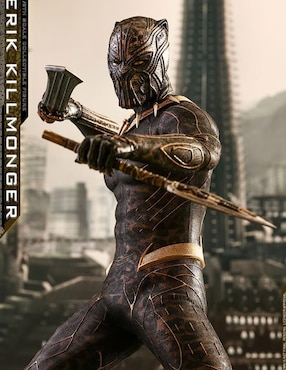 Figura de colección Marvel:Black Panther Erik Killmonger ultimate Hot Toys