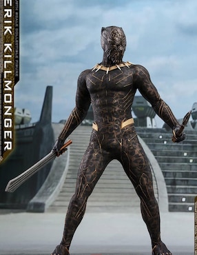 Figura de colección Marvel:Black Panther Erik Killmonger ultimate Hot Toys