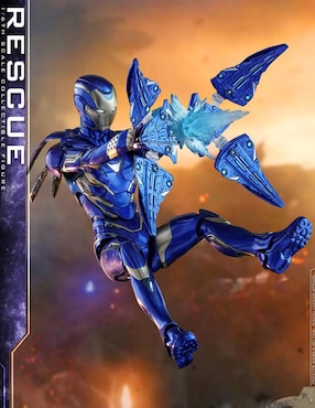 Figura de colección Marvel Avengers Endgame Rescue deluxe Hot Toys con luz