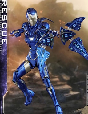 Figura de colección Marvel Avengers Endgame Rescue deluxe Hot Toys con luz