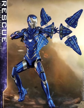 Figura de colección Marvel Avengers Endgame Rescue deluxe Hot Toys con luz