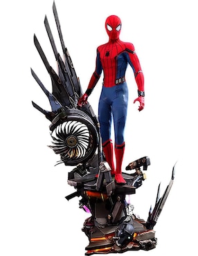 Figura de colección Marvel Spider-Man Homecoming Spiderman (Tom Holland) Hot Toys con luz articulada