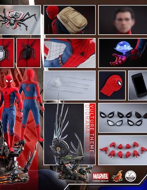 Figura de colección Marvel Spider-Man Homecoming especial Hot Toys con luz