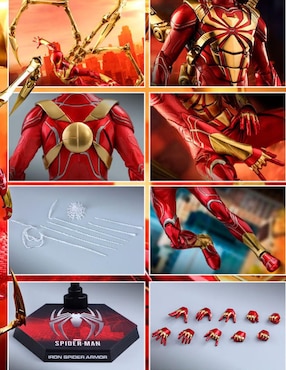 Figura de colección Marvel: Spider-Man Iron Spider deluxe Hot Toys