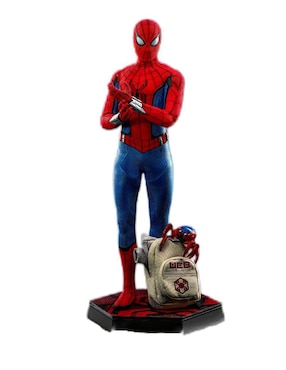 Figura De Colección Marvel Spider-Man Homecoming Spider-Man Hot Toys Articulada