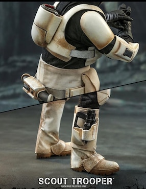 Figura de colección Star Wars The Mandalorian Scout Trooper deluxe Hot Toys