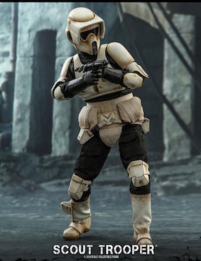 Figura de colección Star Wars The Mandalorian Scout Trooper deluxe Hot Toys