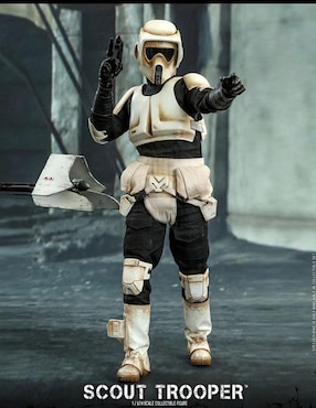 Figura de colección Star Wars The Mandalorian Scout Trooper deluxe Hot Toys