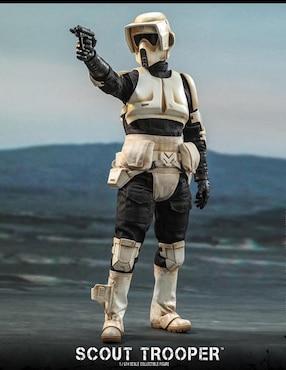 Figura de colección Star Wars The Mandalorian Scout Trooper deluxe Hot Toys