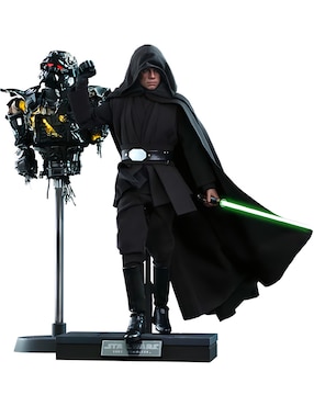 Figura De Colección Star Wars The Mandalorian Luke Skywalker Hot Toys Articulado