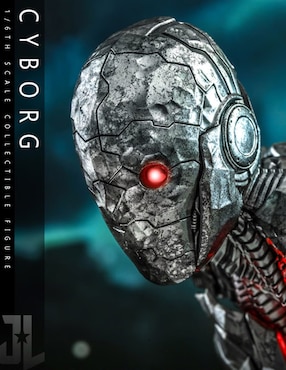 Figura de colección Zack Snyder's Justice League Cyborg deluxe Hot Toys con luz
