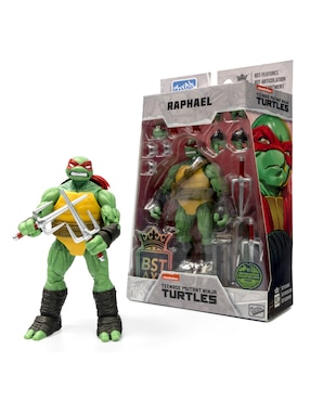 Figura De Acción Tortugas Ninja Raphael Novelmex Con Movimiento Articulada