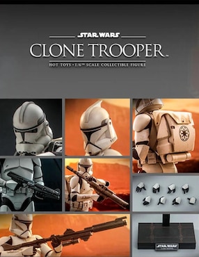 Figura de colección Star Wars: The Clone Wars Clone Trooper collectors Hot Toys