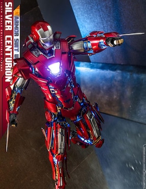 Figura de Colección Marvel Studios: Iron Man Hot Toys con Luz Articulado