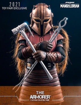 Figura de colección Star Wars The Mandalorian The Armorer Hot Toys articulada