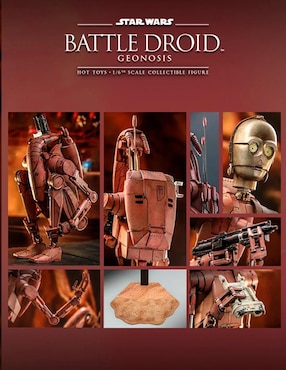 Figura de colección Star Wars Battle Droid aniversario Hot Toys