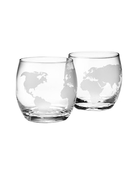 Vaso Para Whisky Bluelander De Cristal Con 2 Piezas